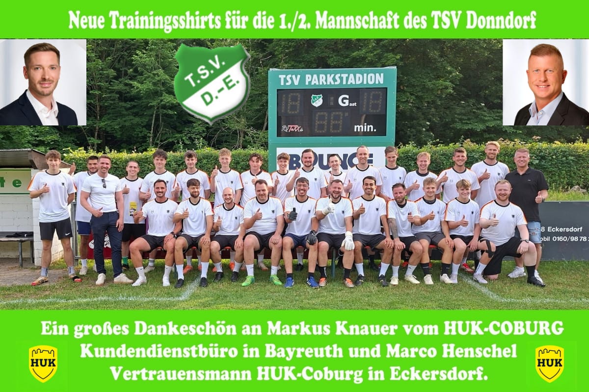 Neue Trainingsshirts von der HUK Coburg
