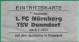 Freundschaftsspiel gegen den
1.FC Nürnberg, 0:4, Zuschauer 2000
Tore: Nüssing, Sturz, Bittlmayer, Nahlik.